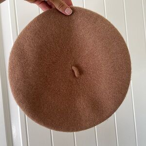 100% Wool Camel Colored French Beret